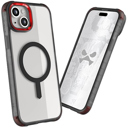 Ghostek Covert iPhone 15 Plus Clear Case - Compatible with MagSafe Accessories, Shockproof Silicone, Minimalist Phone Cover (6.7 Inch, Smoke) von Ghostek