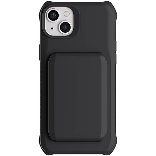 Ghostek Exec iPhone 15 Plus Wallet Case, Compatible with MagSafe Accessories, Detachable Magnetic Credit Card Holder, Kickstand (6.7 Inch, Black) von Ghostek