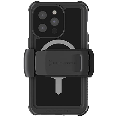Ghostek NAUTICAL Waterproof iPhone 13 Case with Screen Protector, Belt Clip, MagSafe Magnetic Slim Rugged Heavy Duty Protective Full Body Phone Cover Designed for 2021 AppleiPhone13 (6.1 inch) (Black) von Ghostek