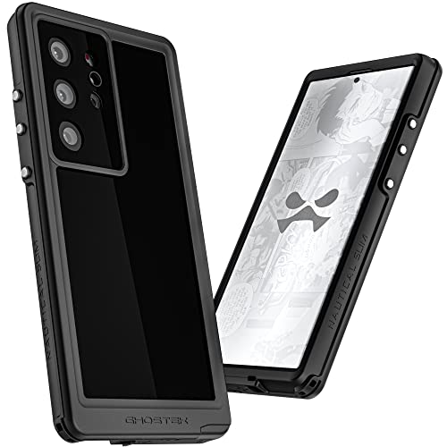 Ghostek NAUTICAL slim Galaxy S23 Ultra Case Waterproof Screen Camera Lens Protector Built-In Heavy Duty Protection Shockproof Protective Phone Covers Designed for 2023 Samsung S23 Ultra (6.8") (Black) von Ghostek