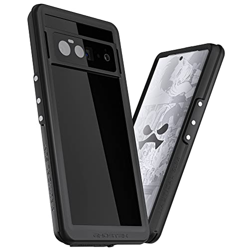 Ghostek NAUTICAL slim Google Pixel 6 Pro Case Waterproof with Screen Protector and Camera Lens Cover Built-In Heavy Duty Shockproof Protection Phone Cover Designed for 2021 Pixel 6 Pro (6.71") (Black) von Ghostek
