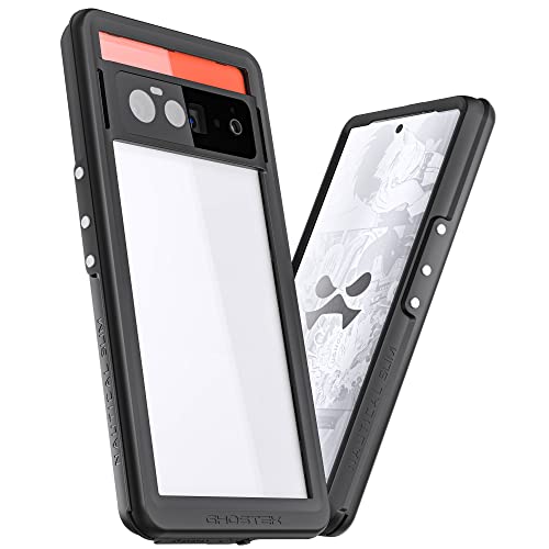 Ghostek NAUTICAL slim Pixel 6 Case Waterproof with Screen Protector and Camera Lens Cover Built-In Tough Heavy Duty Shockproof Protection Phone Cover Designed for 2021 Google Pixel 6 (6.4inch) (Clear) von Ghostek