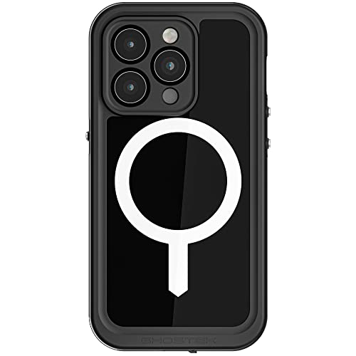 Ghostek NAUTICAL slim iPhone 14 Plus Case Shockproof Waterproof with Screen Protector and MagSafe Magnet Built-In Wireless Charging Compatible Designed for 2022 Apple iPhone14Plus (6.7 inches) (Black) von Ghostek