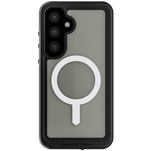 Ghostek Nautical Slim S25 Plus wasserdichte Schutzhülle, robust, mit Displayschutzfolie, Kameralinsenabdeckung und magnetischem MagSafe, kompatibel mit Samsung Galaxy S25+ 2025 (6,7 Zoll), transparent von Ghostek