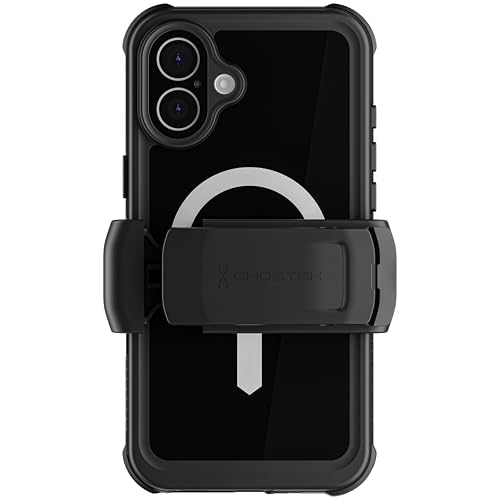 Ghostek iPhone 16 Plus Hülle Nautical Case, Wasserdicht und MagSafe-kompatibel, Schützt vor Kratzern und Stößen, Mit Kameraobjektivschutz, Schwarz von Ghostek