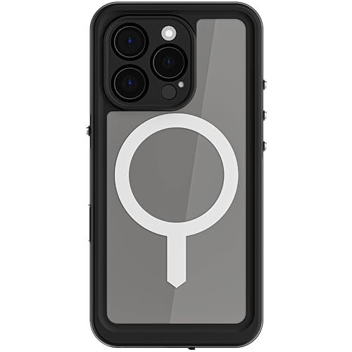 Ghostek iPhone 16 Pro Hülle Nautical Slim - Wasserdicht & Stoßfest, Militärschutz, 12FT Fallschutz, MagSafe-kompatibel, Eingebauter Displayschutz, Kratzfest, Transparent Ghostek iPhone 16 Pro Hülle Nautical Slim - Wasserdicht & Stoßfest, Militärschutz, 12FT Fallschutz, MagSafe-kompatibel, Eingebauter Displayschutz, Kratzfest, Transparent von Ghostek