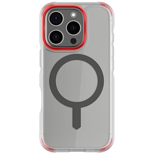 iPhone 16 Pro Hülle Covert - Stoßfest & Leicht, MagSafe-kompatibel, 8FT Fallschutz, Kratzfeste Transparente Rückseite, Erhöhte Schutzränder, Rutschfester Grip, Clear von Ghostek