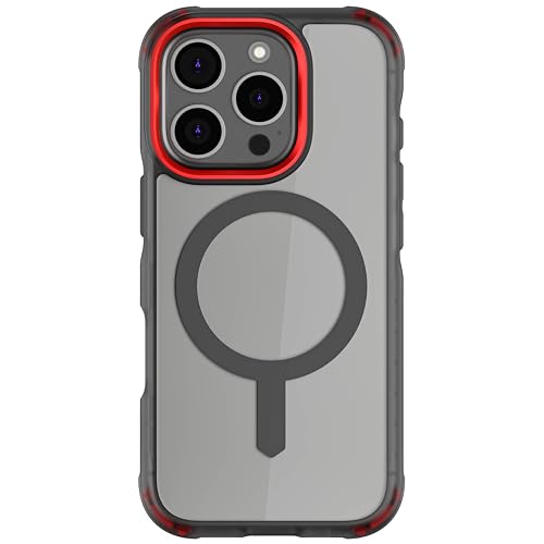 iPhone 16 Pro Hülle Covert - Stoßfest & Leicht, MagSafe-kompatibel, 8FT Fallschutz, Kratzfeste Transparente Rückseite, Erhöhte Schutzränder, Rutschfester Grip, Rauch von Ghostek