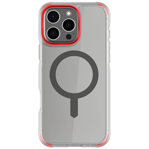 iPhone 16 Pro Max Hülle Covert - Stoßfest & Leicht, MagSafe-kompatibel, 8FT Fallschutz, Kratzfeste Transparente Rückseite, Erhöhte Schutzränder, Rutschfester Grip, Clear von Ghostek