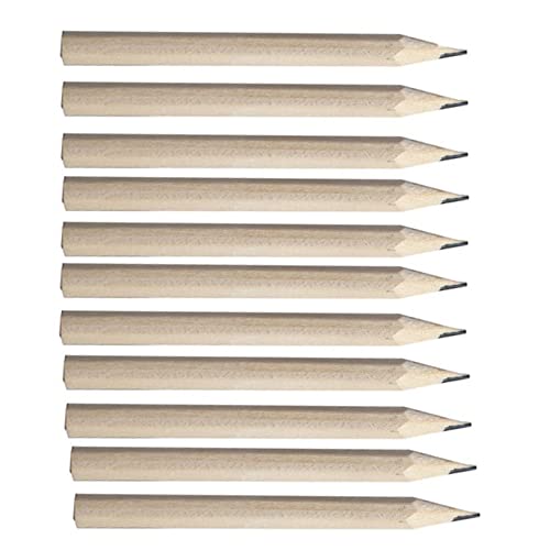 Ghulumn 100 Stück 8,9 cm Holz-Bleistifte, Anfänger-Schreibbleistift, Skizzen-Bleistift, Schreibwaren, sechseckig A von Ghulumn