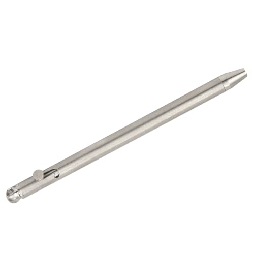 Ghzste Mini Pen Pure Titanium EDC Tragbarer Schlüsselbund -Stiftschild -Kugelschreiber -Instrument mit Zwei Nachfüllungen für die Unterzeichnung (Silber) von Ghzste