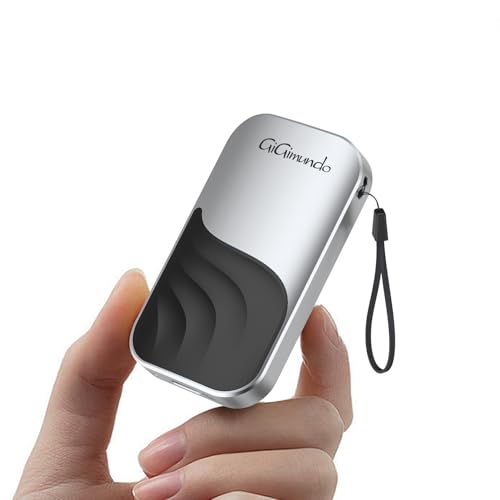 GiGimundo G20 Portable SSD 2TB, Kleine Größe mit Lanyard, Langlebige Zink Legierung, 10Gbps USB-C Externes Solid State Drive für PC Mac Laptop Desktop, Max 20 Gbit/s von GiGimundo