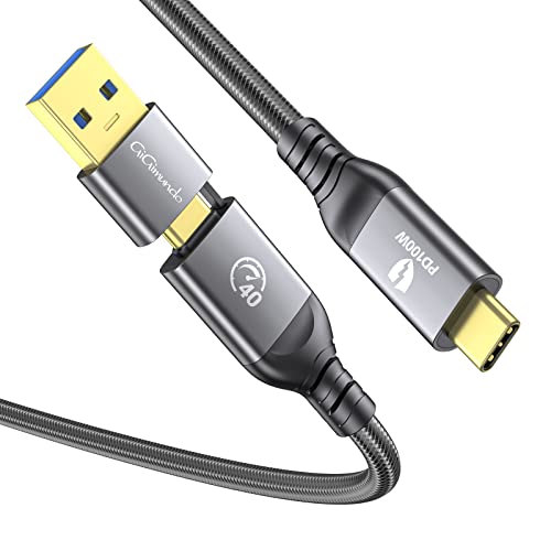GiGimundo USB C Kabel 40Gbps Datenübertragung Typ-C Kabel PD Schnellladung,4K Videomonitorkabel,für Macbook Pro, iPad Pro (CCA40) (2) von GiGimundo