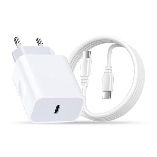 20W USB C Schnellladekabel und Schnellladegerät Ladegerät für Samsung Galaxy S24/S23/S22/S21/S20/Note20/S10/S9/A73/A53/A13/Tab S8 with 1.8M Kabel,USBC Ladekabel Netzteile USB Typ C Adapter Ladestecker von GiGreen