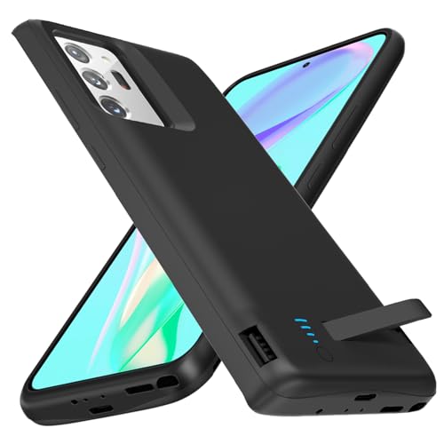 Akkuhülle für Galaxy Note 20 Ultra, 7000 mAh schlanke wiederaufladbare Ladehülle erweiterte Ladehülle, Backup-Akkuladegerät tragbare Powerbank für Samsung Galaxy Note 20 Ultra (6,9 Zoll) – Schwarz von Giabuao