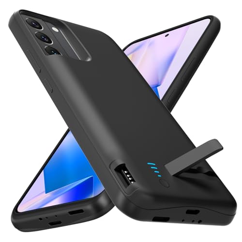 Akkuhülle für Samsung Galaxy S22, 7000 mAh, schlanke wiederaufladbare Ladehülle, erweiterte Ladehülle, Backup-Akkuladegerät, tragbare Powerbank für Samsung Galaxy S22 (6,1 Zoll) – Schwarz von Giabuao