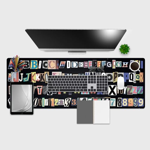 Giallobus - Schreibtischunterlagen - Fantasie - Vinile - 120x40cm - 91 - Letters von Giallobus