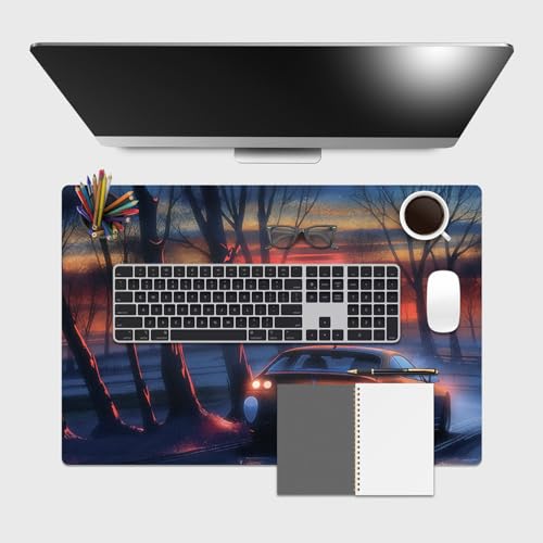Giallobus - Schreibtischunterlagen - Fantasie - Vinile - 60x40cm - 80 - Sunset car von Giallobus