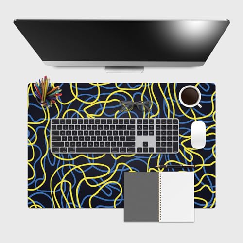 Giallobus - Schreibtischunterlagen - Fantasie - Vinile - 60x40cm - 88 - Yellow Wiggle von Giallobus