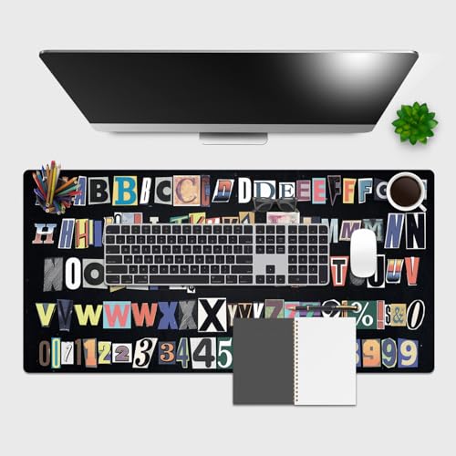 Giallobus - Schreibtischunterlagen - Fantasie - Vinile - 90x40cm - 91 - Letters von Giallobus