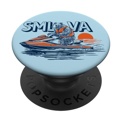 Bear & Personal Watercraft Smith Mountain Lake Virginia SML PopSockets Klebender PopGrip Bear & Personal Watercraft Smith Mountain Lake Virginia SML PopSockets Klebender PopGrip von Giant Step Design Co.
