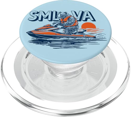Bear & Personal Watercraft Smith Mountain Lake Virginia SML PopSockets PopGrip für MagSafe Bear & Personal Watercraft Smith Mountain Lake Virginia SML PopSockets PopGrip für MagSafe von Giant Step Design Co.
