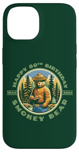 Hülle für iPhone 14 Happy 80th Birthday Smokey Bear 1944-2024 Retro Cupcake Hülle für iPhone 14 Happy 80th Birthday Smokey Bear 1944-2024 Retro Cupcake von Giant Step Design Co.