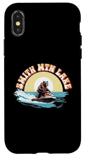 Smith Mountain Lake Black Bear on Personal Watercraft Funny Hülle für iPhone X/XS von Giant Step Design Co.