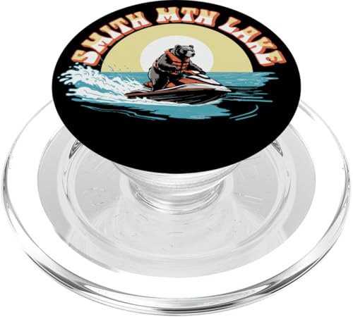 Smith Mountain Lake Black Bear on Personal Watercraft Funny PopSockets PopGrip für MagSafe Smith Mountain Lake Black Bear on Personal Watercraft Funny PopSockets PopGrip für MagSafe von Giant Step Design Co.