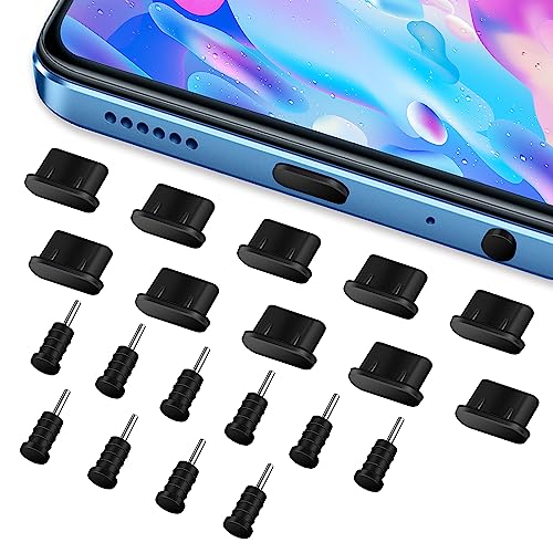 Giantree 20Pcs USB C Staubschutz, Kopfhörer Schutz Kappe Staubstopper, Silikon Handy USB c Schutz Staub Stecker Kompatibel mit Meiste Typ-C Handy Und Tablet Phone von Giantree