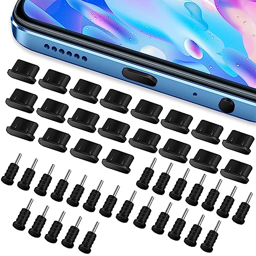 Giantree 50Pcs USB C Staubschutz, Kopfhörer Schutz Kappe Staubstopper, Silikon Handy USB c Schutz Staub Stecker Kompatibel mit Meiste Typ-C Handy Und Tablet Phone von Giantree