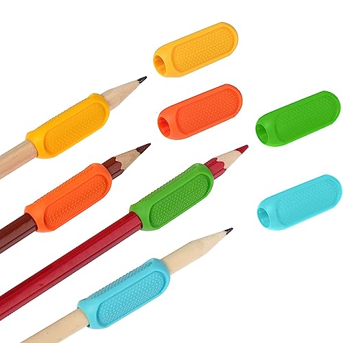 Giantree 8 Stück Schreibhilfe für Stift Kinder, Silikon Handschrift Stiftehalter Kinder Hilfe, Dreieck Bleistiftgriffe Schreibhilfe Stifthaltung, Schreiben Haltungskorrektur Werkzeug von Giantree