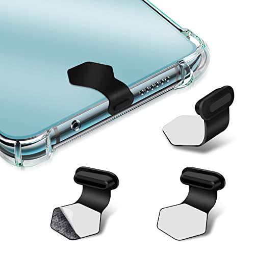 Giantree USB C Staubschutz, Handy USB c Schutz Staubstecker, 3 Stück Silikon Phone Staub Stecker Schützt Kompatibel mit Meiste Typ-C Handy Und Tablet Phone Zubehör Must Have von Giantree