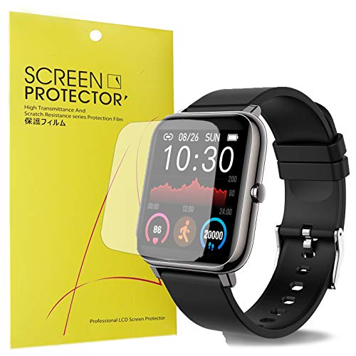 Giaogor Schutzfolie für Donerton 1.4 Zoll Smartwatch P22, HD klar Flexible TPU Folie [Blasenfreie] [Kompatibel mit Hülle] [Premium-Qualität] Displayschutzfolie (6 Pack) von Giaogor