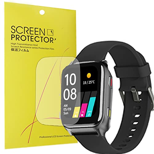 Giaogor Schutzfolie für UMIDIGI Uwatch 5 Smartwatch, HD klar Flexible TPU Folie [Blasenfreie] [Kompatibel mit Hülle] [Premium-Qualität] Displayschutzfolie (6 Pack) von Giaogor