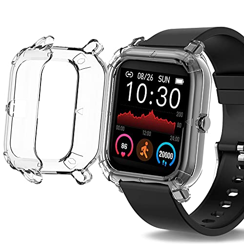 Giaogor Schutzhülle kompatibel Für Popglory P22, All-Around Case Ultra dünn TPU Schutz Hülle für Popglory P22 / KALINCO P22 Smartwatch (transparent) von Giaogor