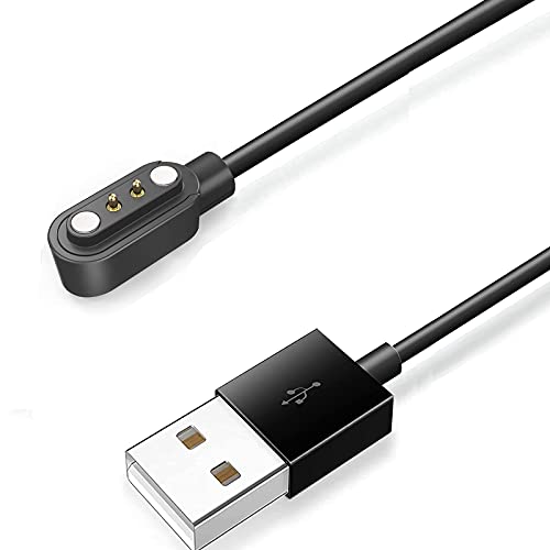 Onetuo Magnetisches USB-Ladekabel Kompatibel für Popglory P22/ Donerton P22/KALINCO P22, Tragbares Magnetisches SmartWatch USB-Ladekabel Ersatz für P22 Smartwatches (Schwarz) von Giaogor
