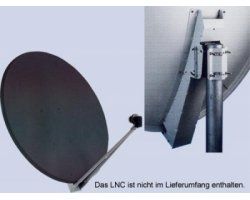 Gibertini 125 cm Aluminium Offsetantenne antrazit von Gibertini