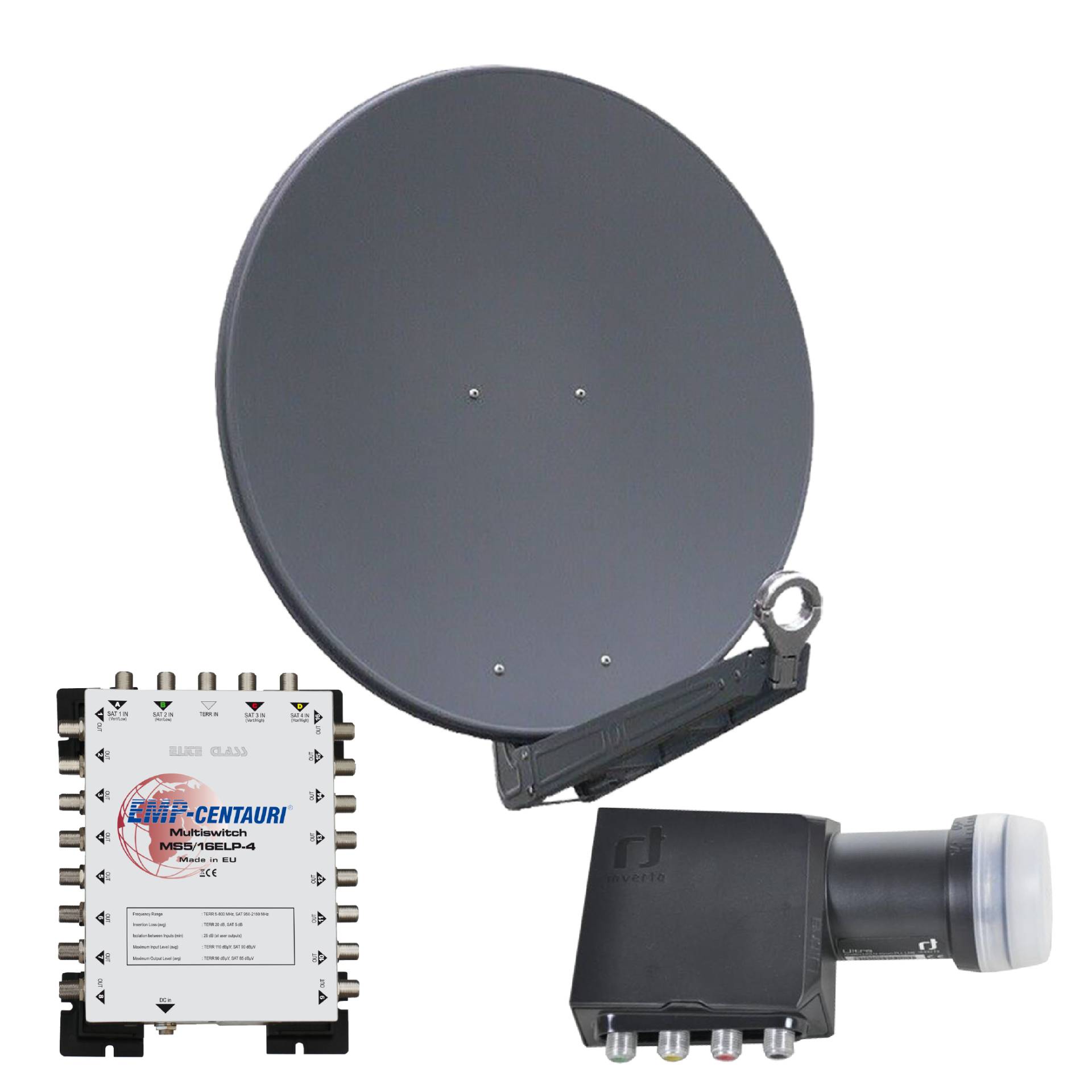 Gibertini OP 75 SE - Alu-Antenne - anthrazit - 16 Teilnehmer Gibertini OP 75 SE - Alu-Antenne - anthrazit - 16 Teilnehmer von Gibertini