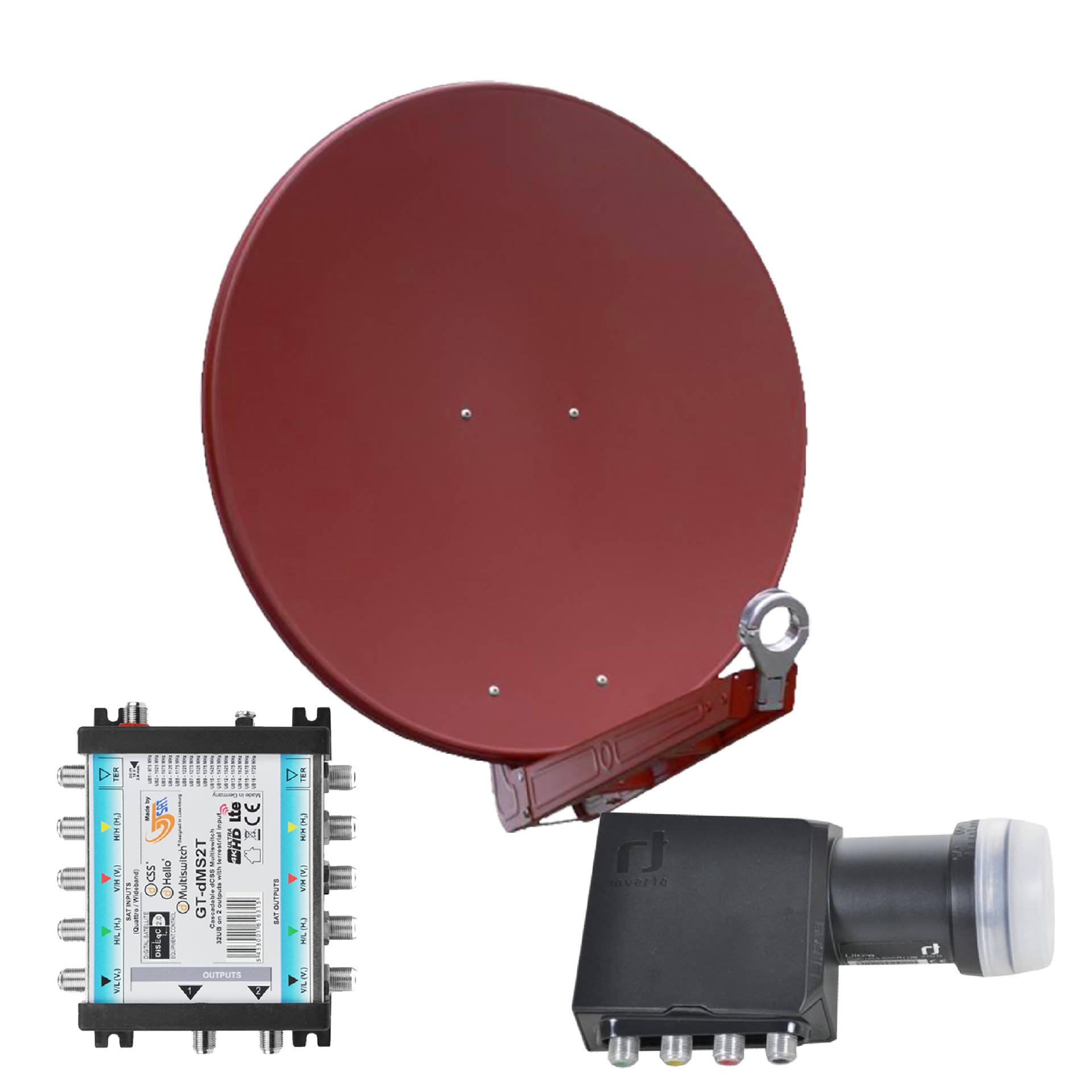 Gibertini OP 75 SE - Alu-Antenne - ziegelrot - 32 Teilnehmer mit Unicable-Multischalter Gibertini OP 75 SE - Alu-Antenne - ziegelrot - 32 Teilnehmer mit Unicable-Multischalter von Gibertini
