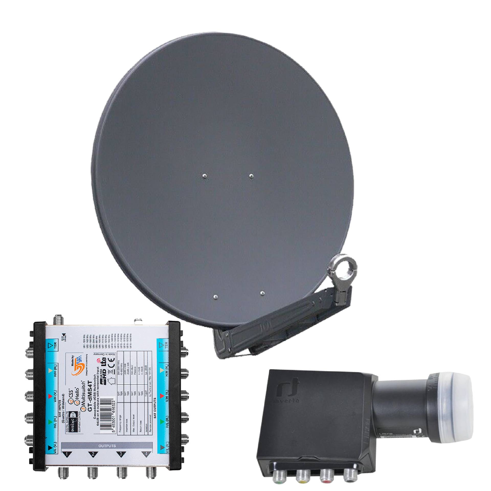 Gibertini OP 85 SE - Alu-Antenne - anthrazit - 64 Teilnehmer mit Unicable-Multischalter Gibertini OP 85 SE - Alu-Antenne - anthrazit - 64 Teilnehmer mit Unicable-Multischalter von Gibertini