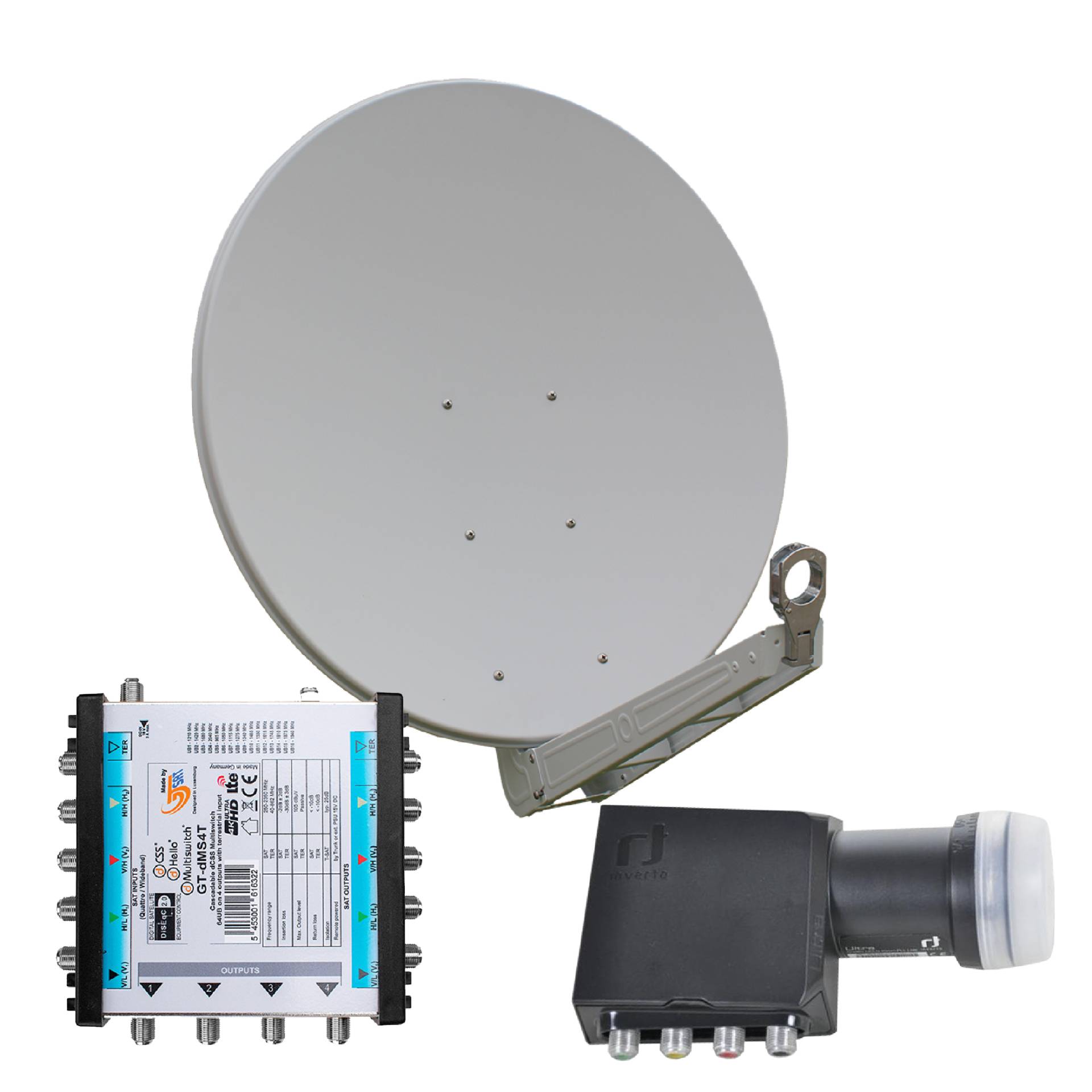Gibertini OP 85 SE - Alu-Antenne - weiß - 64 Teilnehmer mit Unicable-Multischalter Gibertini OP 85 SE - Alu-Antenne - weiß - 64 Teilnehmer mit Unicable-Multischalter von Gibertini