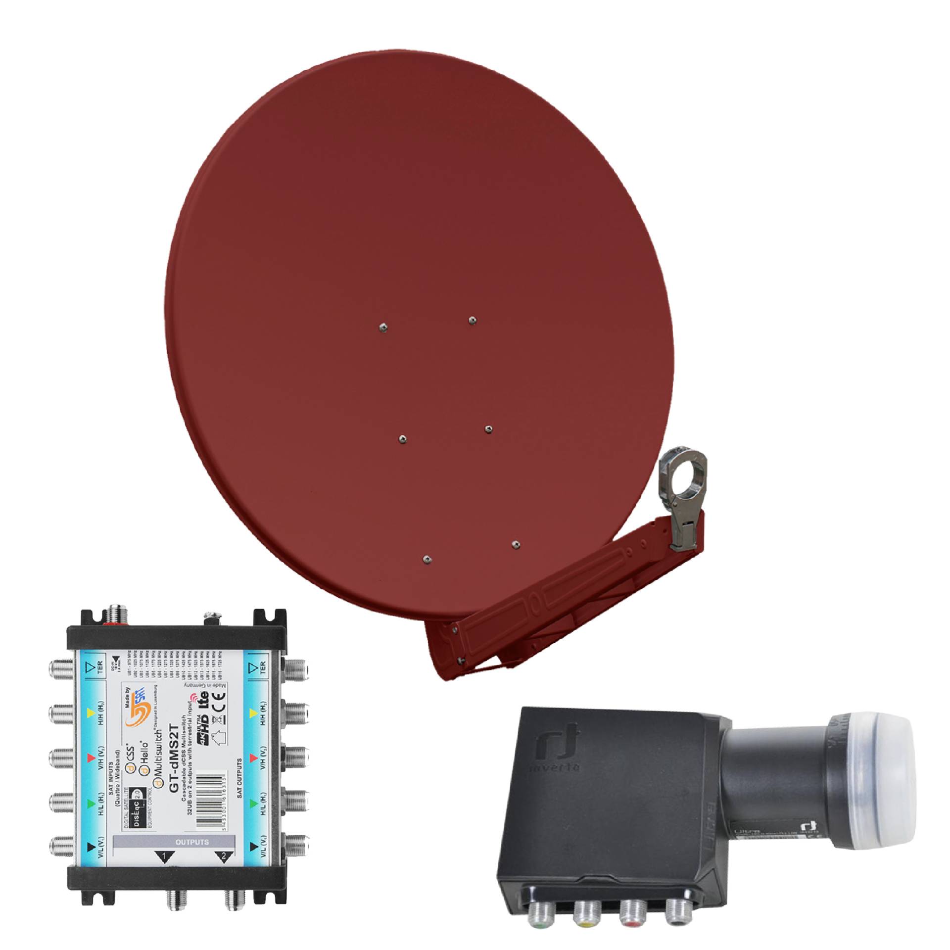Gibertini OP 85 SE - Alu-Antenne - ziegelrot - 32 Teilnehmer mit Unicable-Multischalter Gibertini OP 85 SE - Alu-Antenne - ziegelrot - 32 Teilnehmer mit Unicable-Multischalter von Gibertini