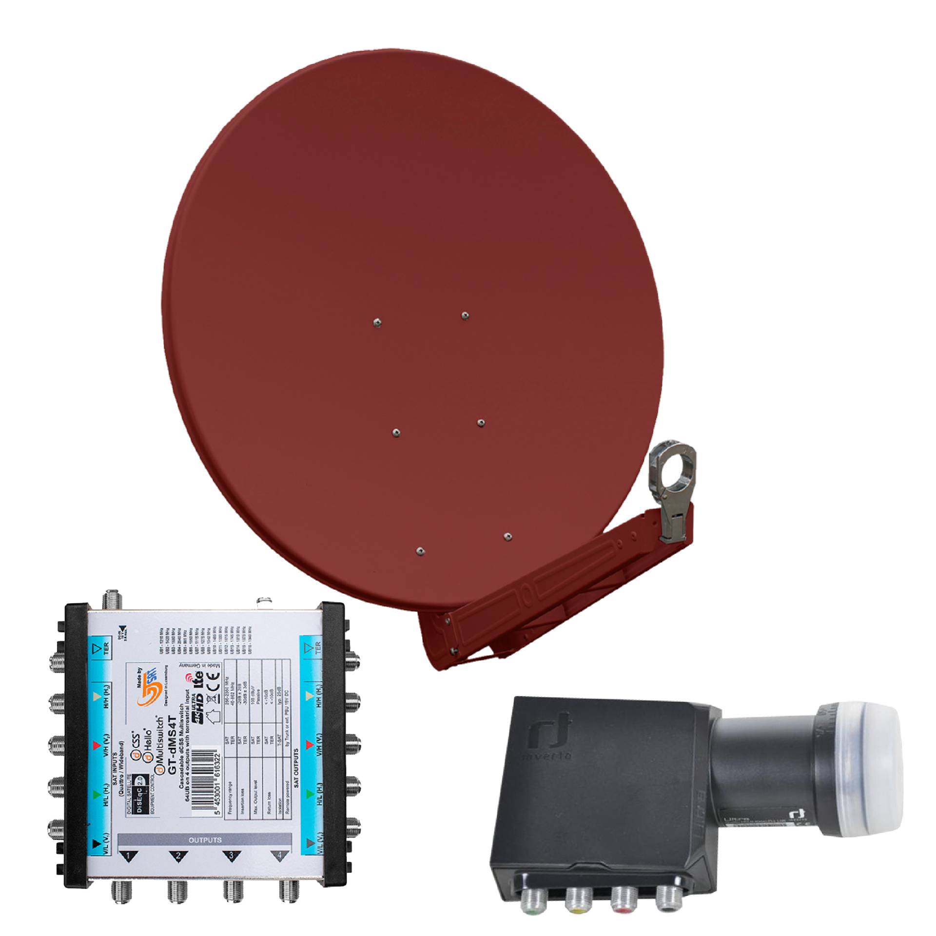 Gibertini OP 85 SE - Alu-Antenne - ziegelrot - 64 Teilnehmer mit Unicable-Multischalter Gibertini OP 85 SE - Alu-Antenne - ziegelrot - 64 Teilnehmer mit Unicable-Multischalter von Gibertini