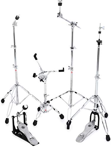 Gibraltar Hardware Pack 5700PK, Snare Ständer, Hi-Hat Ständer, Galgenbeckenständer, gerader Beckenständer, Single Pedal von Gibraltar