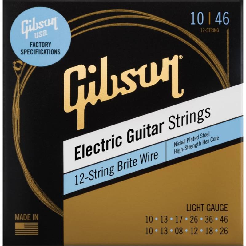 Gibson Brite Wire 12-String Light Electric Guitar Strings von Gibson