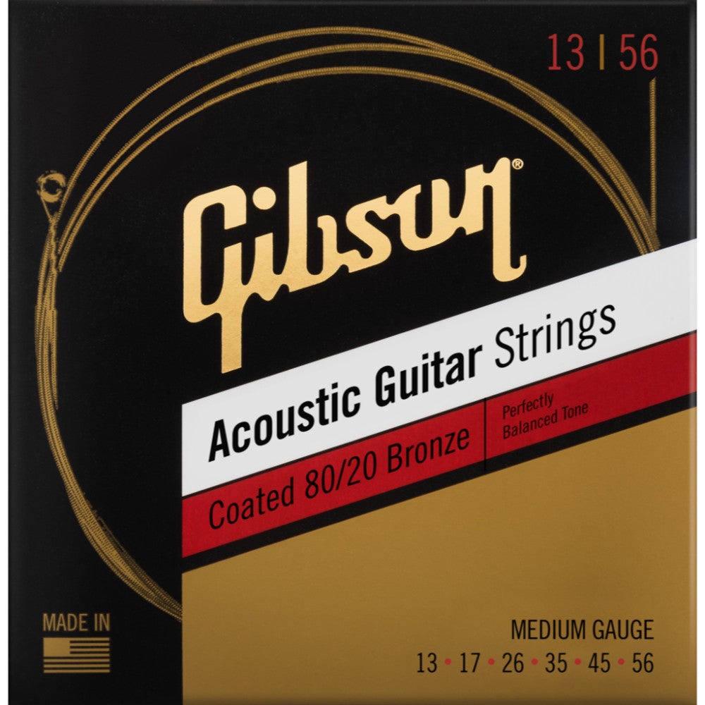 Gibson Coated 80/20 Bronze Acoustic Guitar Strings Medium Acoustic Guitar Strings Gibson Coated 80/20 Bronze Acoustic Guitar Strings Medium Acoustic Guitar Strings von Gibson