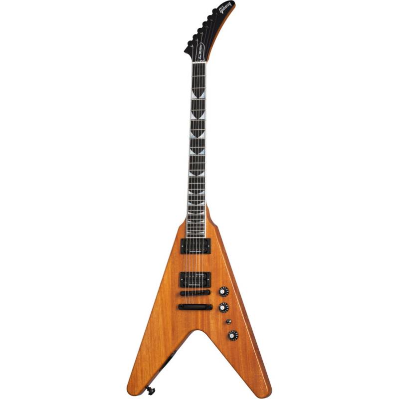 Gibson Dave Mustaine Flying V EXP Antique Natural Signature Electric Guitar with Case von Gibson