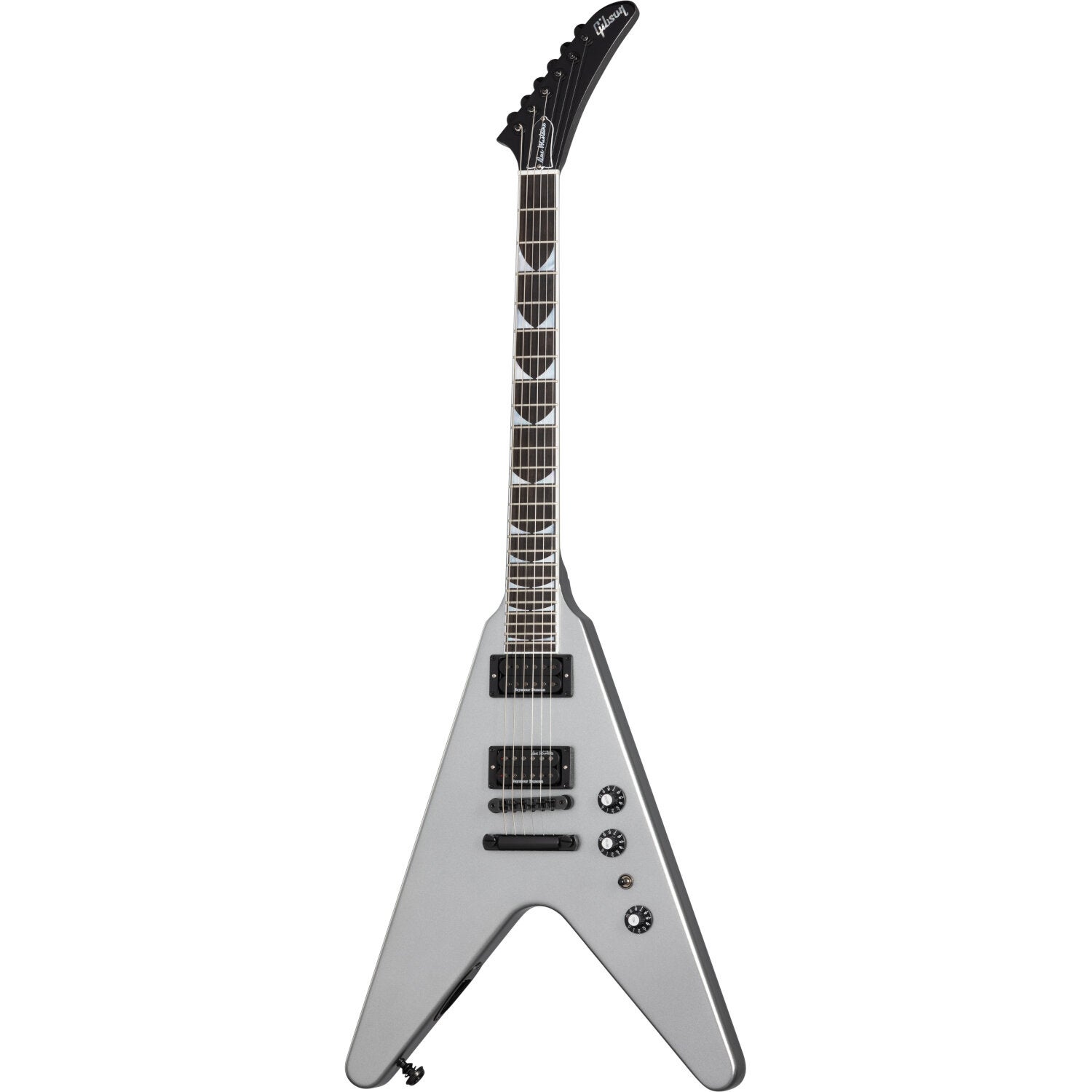 Gibson Dave Mustaine Flying V EXP Metallic Silver Signature Electric Guitar with Case Gibson Dave Mustaine Flying V EXP Metallic Silver Signature Electric Guitar with Case von Gibson