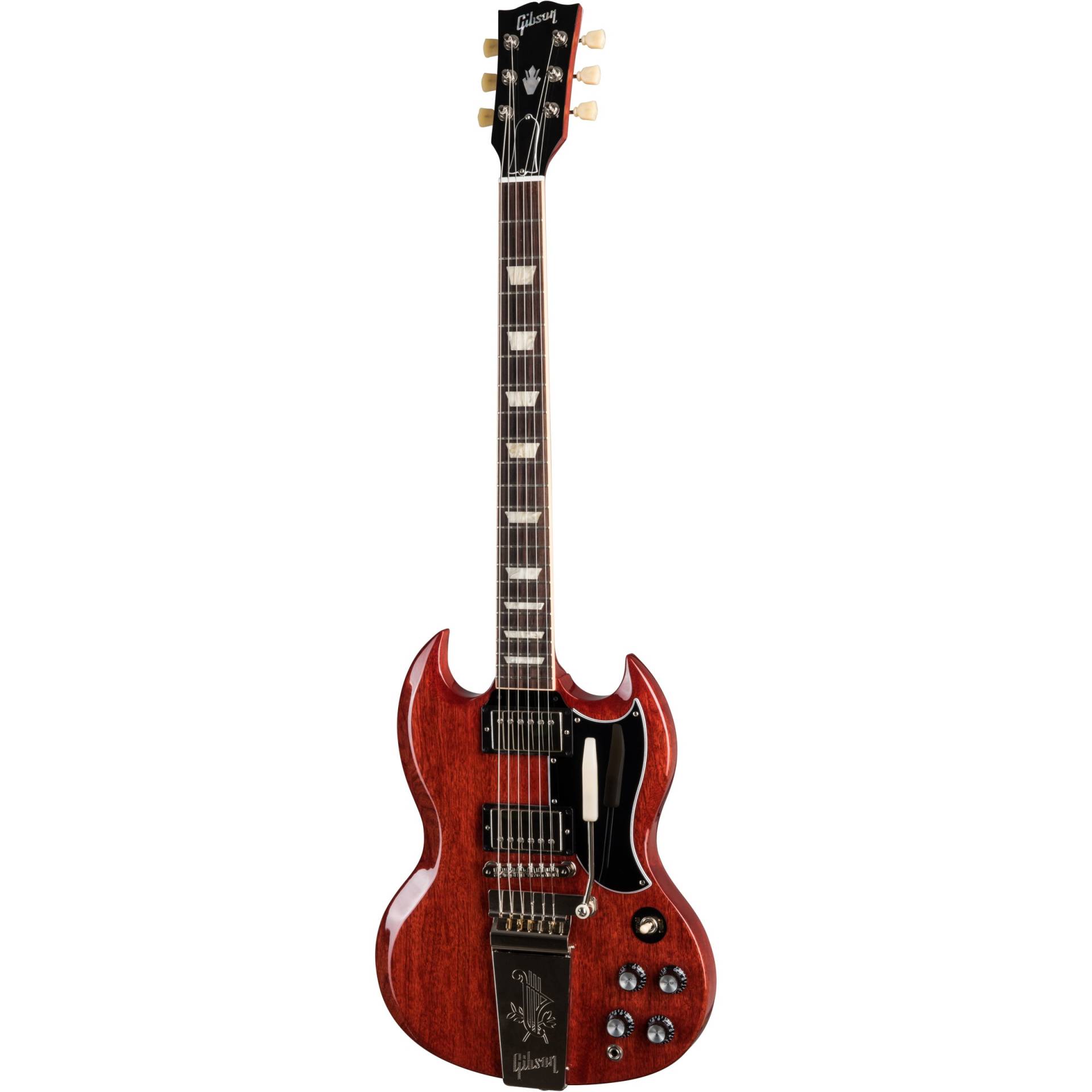 Gibson Original Collection SG Standard '61 Maestro Vibrola Vintage Cherry Electric Guitar with Hard Case Gibson Original Collection SG Standard '61 Maestro Vibrola Vintage Cherry Electric Guitar with Hard Case von Gibson
